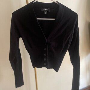 Express Fitted Cropped Cardigan